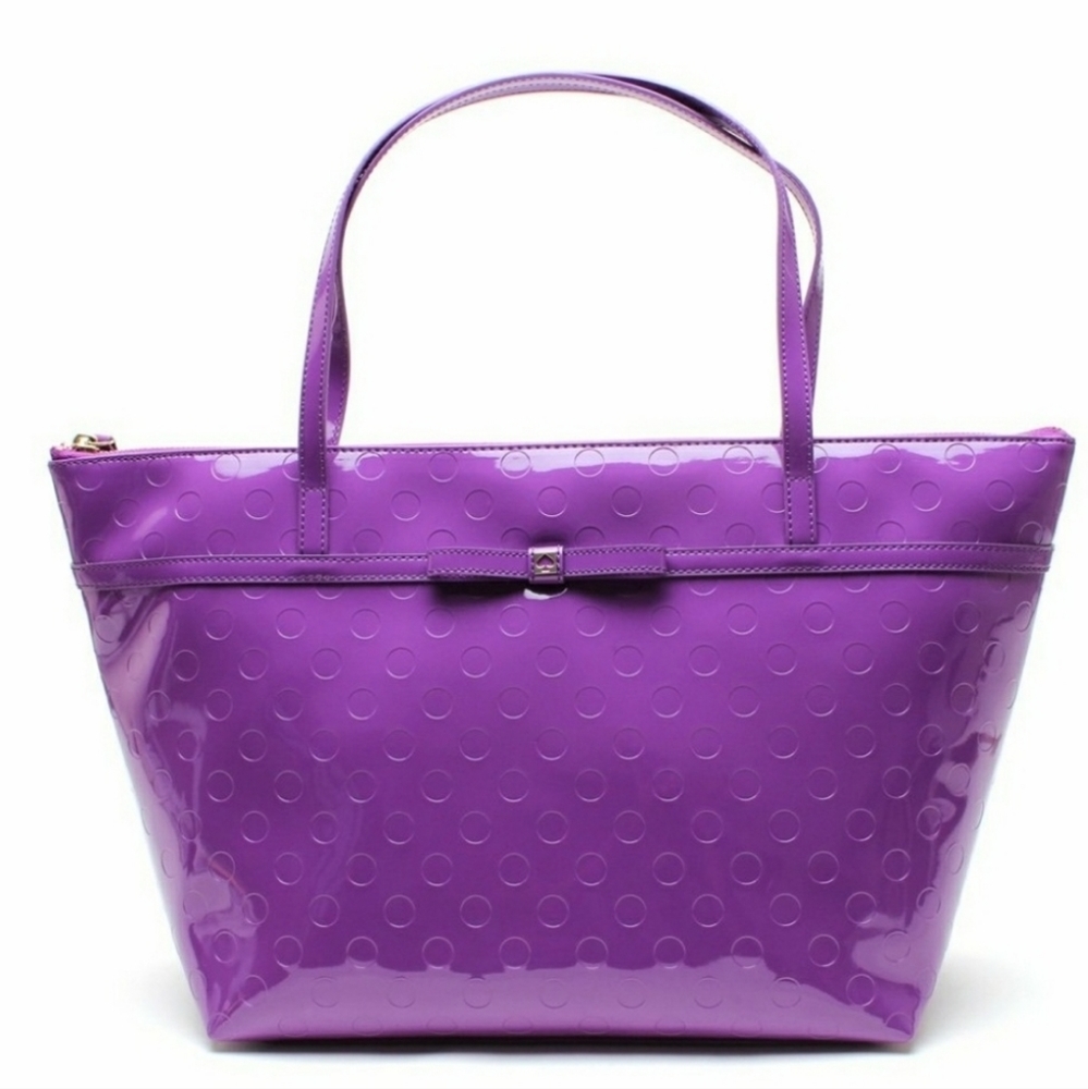 New Kate Spade Sophie Camellia Street Purple Tote Bag